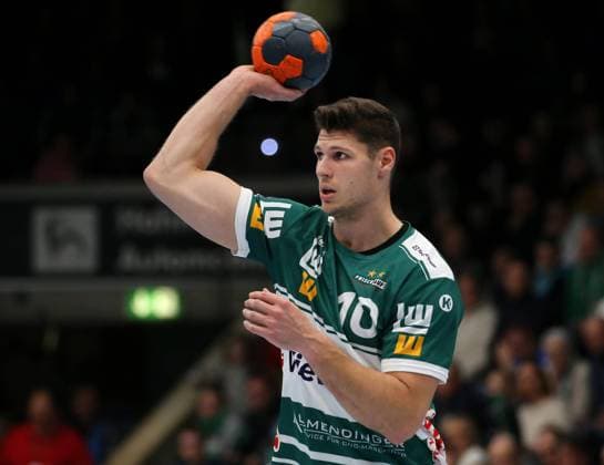 BAU 16 12 2023 Göppingen Handball Frisch AuF Göppingen vs SG Flensburg Handewitt, Sebastian Heymann Göppingen