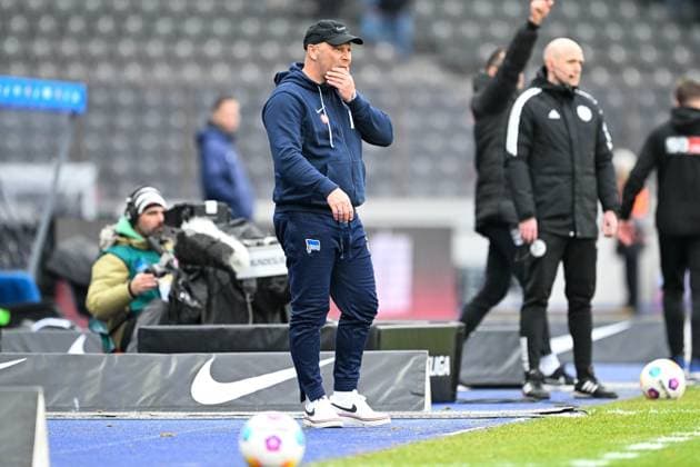2 Bundesliga Hertha BSC Berlin VfL Osnabrück on 16 12 2023 at the Olympiastadion in Berlin Coach Pal Dardai Hertha BSC Berlin dissatisfied, disappointed, disappointed, dejected MT
