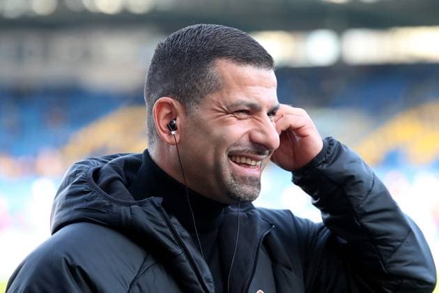 17 12 2023, xtgx, Soccer 2 Bundesliga, Eintracht Braunschweig 1 FC Kaiserslautern emspor, v l Coach Coach Dimitrios Grammozis 1 FC Kaiserslautern DFL DFB REGULATIONS PROHIBIT ANY USE OF PHOTOGRAPHS as IMAGE SEQUENCES and or QUASI VIDEO Braunschweig