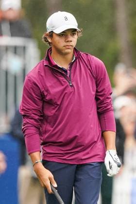 December 17, 2023, Orlando, Florida, USA: Charlie Woods on the first tee during the final round of the 2023 PNC Championship at Ritz-Carlton Golf Club. Orlando USA - ZUMAw109 20231217_fap_w109_030 Copyright: xDebbyxWongx