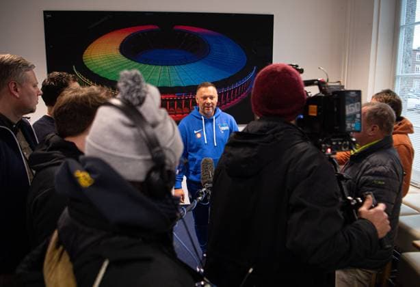 Football, Men, Season 2023 24, 2 Bundesliga, Hertha BSC, Training, Media round with coach Pal Dardai Hertha BSC , 18 12 2023, Copyright: xSebastianxRäppold MatthiasxKochx