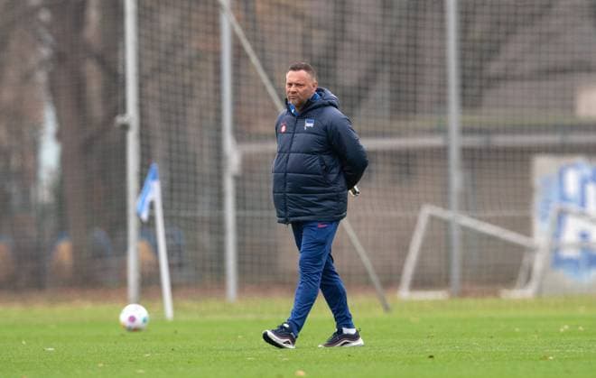 Soccer, Men, Season 2023 24, 2 Bundesliga, Hertha BSC, Training, Coach Pal Dardai Hertha BSC , 18 12 2023, Copyright: xSebastianxRäppold MatthiasxKochx