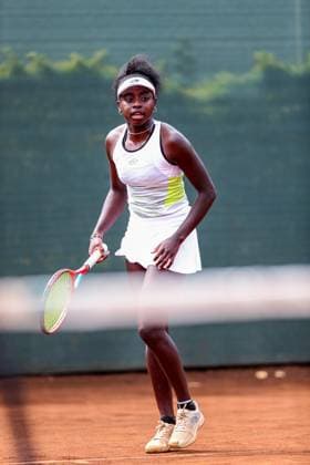 RECORD DATE NOT STATED NAIROBI, KENYA - 19; Angella Okutoyi of Kenya during ITF Women (W25) World Tennis Tour at Nairobi Club on December 19, 2023 in Nairobi, Kenya. Photo by Chris Omollo Copyright: xx