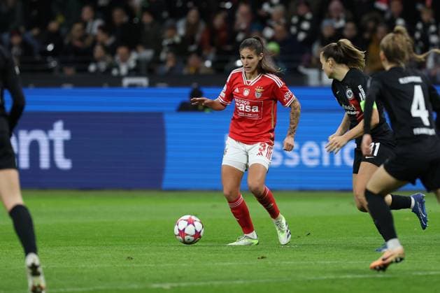 Frankfurt Main Germany 21 12 2023 UEFA Women s Champions League match Grouppe A SGE Eintracht Frankfurt vs SL Benfica in the Deutsche Bank Park, Ana Seica SL Benfica Copyright: JoaquimxFerreira