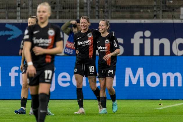 UWCL Eintracht Frankfurt Benfica Lisbon, Deutsche Bank Park, Frankfurt, 21 12 2023 Verena Hanshaw Eintracht Frankfurt 18 Geraldine Reuteler Eintracht Frankfurt 14 , Eintracht Frankfurt Benfica Lisbon, Frankfurt, Deutsche Bank Park, 21 12 2023 Copyright: xBEAUTIFULxSPORTS Gawlikx