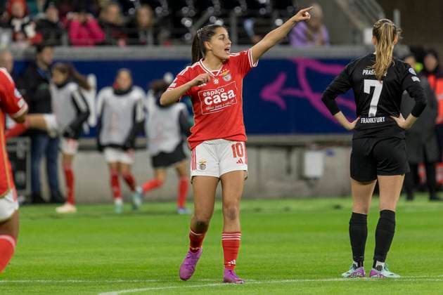UWCL Eintracht Frankfurt Benfica Lisbon, Deutsche Bank Park, Frankfurt, 21 12 2023 Kika Nazareth Benfica Lisbon 10 , Eintracht Frankfurt Benfica Lisbon, Frankfurt, Deutsche Bank Park, 21 12 2023 Copyright: xBEAUTIFULxSPORTS Gawlikx