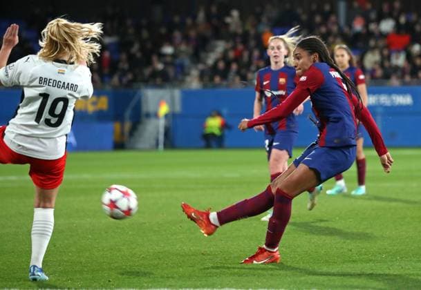 FC Barcelona, Barca v FC Rosengard: Group A - UEFA Women s Champions League 2023 24 Salma Paralluelo is playing in the match between FC Barcelona and FC Rosengard for week 4 of the UEFA Women s Champions League at the Johan Cruyff Stadium in Barcelona, Spain, on December 21, 2023. Barcelona Spain  Copyright: xUrbanandsportx originalFilename:urbanandsport-fcbarcel231221_npcMa.jpg