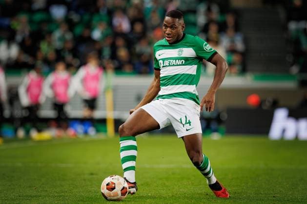 Dario Essugo during UEFA Europa League 23 24 game between Sporting CP and SK Sturm Graz at Estadio Jose Alvalade, Lisbon, Portugal. (Maciej Rogowski) Lisbon Estadio Jose Alvalade Portugal Copyright: xMaciejxRogowskix sporting-sturm-23-24-full-57