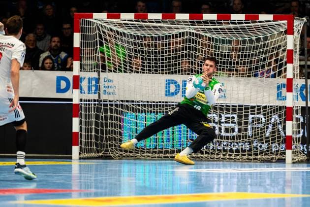 23 12 2023, GER, Handball, 1 Bl, 19 Matchday, Men, Season 23 24, ThSV Eisenach HC Erlangen Mateusz Kornecki ThSV Eisenach,16 99817 Eisenach Werner Assmann Halle Thueringen Germany