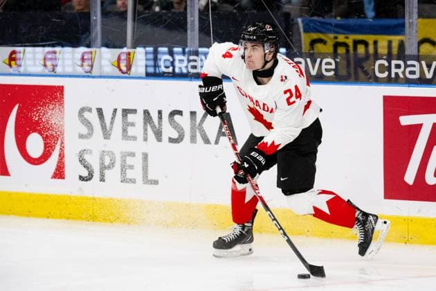 231226 Denton Mateychuk of Canada during the 2024 IIHF World Junior Championship game between Finland and Canada on December 26, 2023 in Gothenburg Photo Carl Sandin BILDBYRAN code CS CS0473 ishockey ice hockey jvm junior vm u20 2024 iihf world junior championship world juniors finland canada canada 1 bbeng  Copyright: CARLxSANDIN BB231226CS008