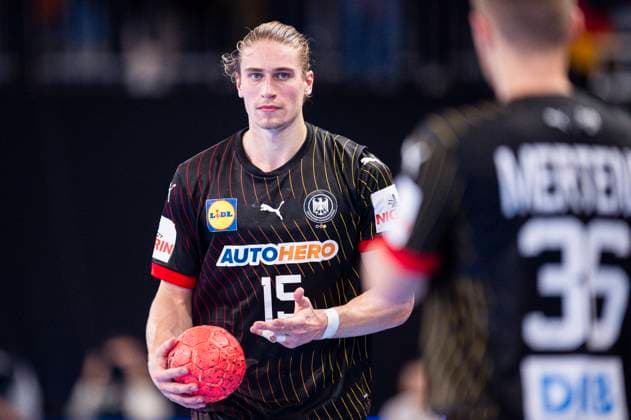 03 11 2023 Handball, 2023 2024, International match, Germany Egypt Juri Knorr Germany New Ulm Bavaria Germany ratiopharm arena