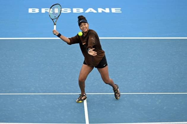 TENNIS BRISBANE INTERNATIONAL PRACTICE, Naomi Osaka of Japan in action during a practice session ahead of the Brisbane International tennis tournament at Queensland Tennis Centre n Brisbane, Wednesday, December 27, 2023. ( NO ARCHIVING, EDITORIAL USE ONLY, NO USE IN BOOKS WITHOUT CONSENT BRISBANE QLD AUSTRALIA  Copyright: xDARRENxENGLANDx 20231227001882328578
