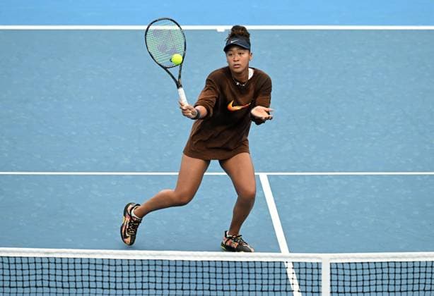 TENNIS BRISBANE INTERNATIONAL PRACTICE, Naomi Osaka of Japan in action during a practice session ahead of the Brisbane International tennis tournament at Queensland Tennis Centre n Brisbane, Wednesday, December 27, 2023. ( NO ARCHIVING, EDITORIAL USE ONLY, NO USE IN BOOKS WITHOUT CONSENT BRISBANE QLD AUSTRALIA  Copyright: xDARRENxENGLANDx 20231227001882330433