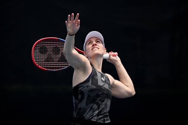 TENNIS UNITED CUP PRACTICE SYDNEY, Agelique Kerber of Germany during a practice session ahead of the 2024 United Cup tennis tournament, at Sydney Olympic Park Tennis Centre in Sydney, Wednesday, December 27, 2023. ( NO ARCHIVING, EDITORIAL USE ONLY, NO USE IN BOOKS WITHOUT CONSENT SYDNEY NSW AUSTRALIA  Copyright: xDANxHIMBRECHTSx 20231227001882334525