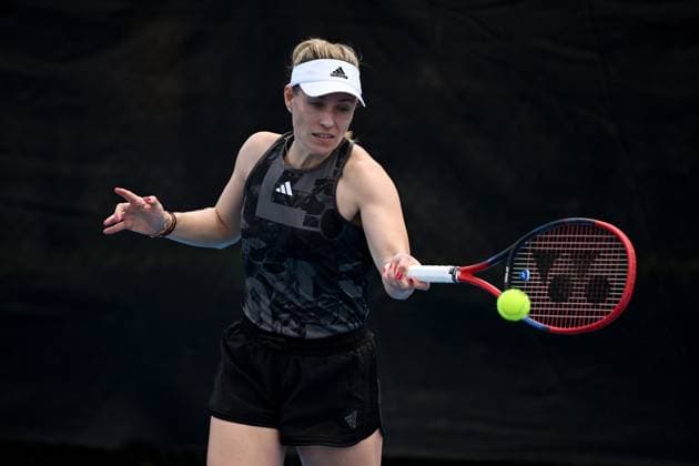 TENNIS UNITED CUP PRACTICE SYDNEY, Agelique Kerber of Germany during a practice session ahead of the 2024 United Cup tennis tournament, at Sydney Olympic Park Tennis Centre in Sydney, Wednesday, December 27, 2023. ( NO ARCHIVING, EDITORIAL USE ONLY, NO USE IN BOOKS WITHOUT CONSENT SYDNEY NSW AUSTRALIA  Copyright: xDANxHIMBRECHTSx 20231227001882334812
