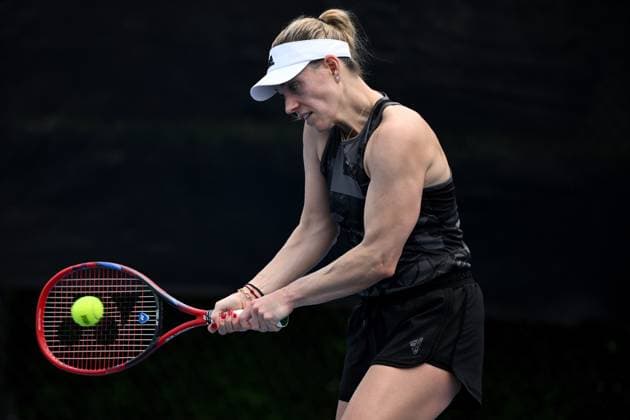 TENNIS UNITED CUP PRACTICE SYDNEY, Agelique Kerber of Germany during a practice session ahead of the 2024 United Cup tennis tournament, at Sydney Olympic Park Tennis Centre in Sydney, Wednesday, December 27, 2023. ( NO ARCHIVING, EDITORIAL USE ONLY, NO USE IN BOOKS WITHOUT CONSENT SYDNEY NSW AUSTRALIA  Copyright: xDANxHIMBRECHTSx 20231227001882334962