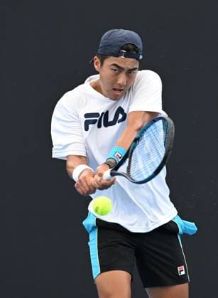 TENNIS BRISBANE INTERNATIONAL PRACTICE, Rinky Hijikata of Australia in action during a practice session ahead of the Brisbane International tennis tournament at Queensland Tennis Centre n Brisbane, Wednesday, December 27, 2023. ( NO ARCHIVING, EDITORIAL USE ONLY, NO USE IN BOOKS WITHOUT CONSENT BRISBANE QLD AUSTRALIA  Copyright: xDARRENxENGLANDx 20231227001882340526