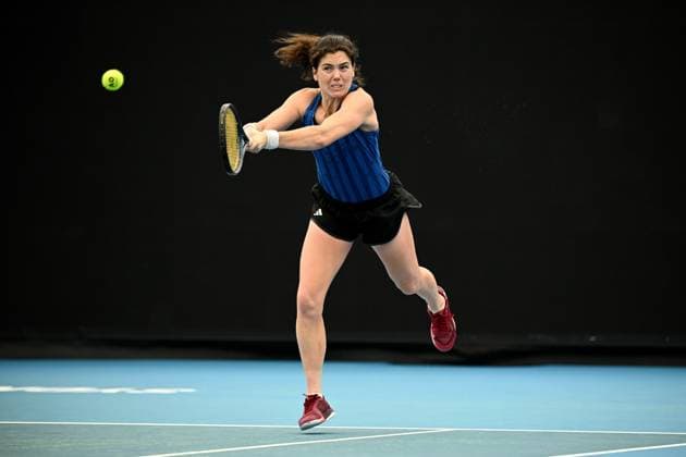 TENNIS UNITED CUP PRACTICE SYDNEY, Ulrikke Eikeri of Norway during a practice session ahead of the 2024 United Cup tennis tournament, at Sydney Olympic Park Tennis Centre in Sydney, Wednesday, December 27, 2023. ( NO ARCHIVING, EDITORIAL USE ONLY, NO USE IN BOOKS WITHOUT CONSENT SYDNEY NSW AUSTRALIA  Copyright: xDANxHIMBRECHTSx 20231227001882341507