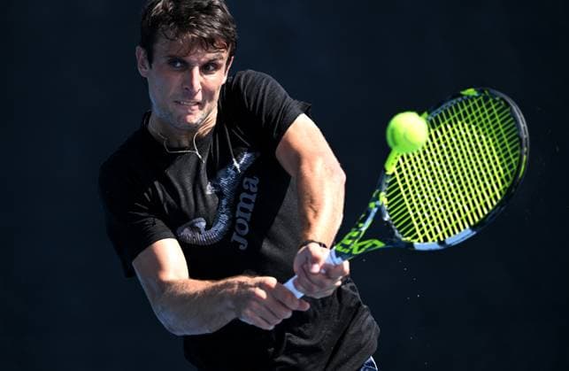 TENNIS BRISBANE INTERNATIONAL PRACTICE, Aleksandar Vukic of Australia in action during a practice session ahead of the Brisbane International tennis tournament at Queensland Tennis Centre n Brisbane, Wednesday, December 27, 2023. ( NO ARCHIVING, EDITORIAL USE ONLY, NO USE IN BOOKS WITHOUT CONSENT BRISBANE QLD AUSTRALIA  Copyright: xDARRENxENGLANDx 20231227001882367642