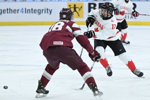 Ice Hockey, Junior World Championship, Latvia - Canada