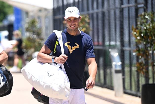 TENNIS BRISBANE INTERNATIONAL PRACTICE, Rafael Nadal of Spain is seen arriving for a practice session ahead of the Brisbane International at the Queensland Tennis Centre in Brisbane, Thursday, December 28, 2023. ( NO ARCHIVING, EDITORIAL USE ONLY, NO USE IN BOOKS WITHOUT CONSENT BRISBANE QLD AUSTRALIA  Copyright: xDARRENxENGLANDx 20231228001882594923