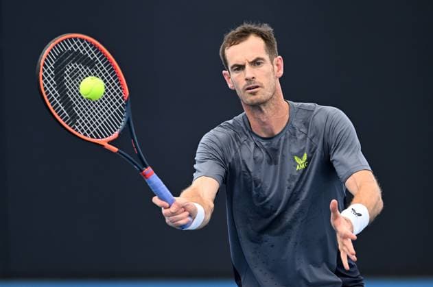 TENNIS BRISBANE INTERNATIONAL PRACTICE, Andy Murray of Great Britain in action during a practice session ahead of the Brisbane International at the Queensland Tennis Centre in Brisbane, Thursday, December 28, 2023. ( NO ARCHIVING, EDITORIAL USE ONLY, NO USE IN BOOKS WITHOUT CONSENT BRISBANE QLD AUSTRALIA  Copyright: xDARRENxENGLANDx 20231228001882617489
