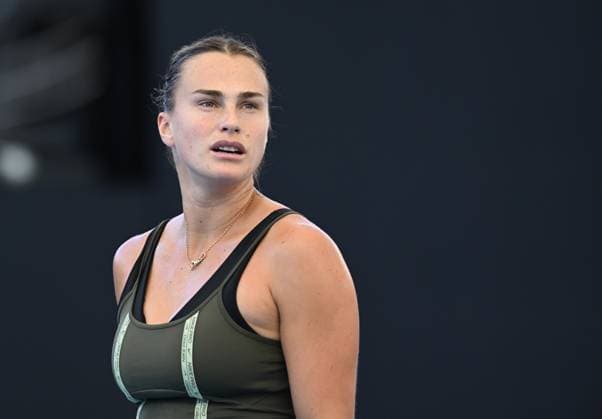 TENNIS BRISBANE INTERNATIONAL PRACTICE, Aryna Sabalenka of Belarus in action during a practice session ahead of the Brisbane International at the Queensland Tennis Centre in Brisbane, Thursday, December 28, 2023. ( NO ARCHIVING, EDITORIAL USE ONLY, NO USE IN BOOKS WITHOUT CONSENT BRISBANE QLD AUSTRALIA  Copyright: xDARRENxENGLANDx 20231228001882628633