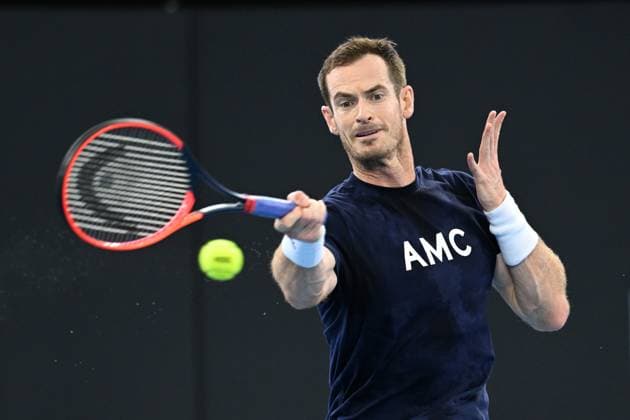TENNIS BRISBANE INTERNATIONAL PREVIEW, Andy Murray of Great Britain in action during practice ahead of the Brisbane International at the Queensland Tennis Centre in Brisbane, Saturday, December 30, 2023.( NO ARCHIVING, EDITORIAL USE ONLY, NO USE IN BOOKS WITHOUT CONSENT BRISBANE QLD AUSTRALIA  Copyright: xDARRENxENGLANDx 20231230001883198549