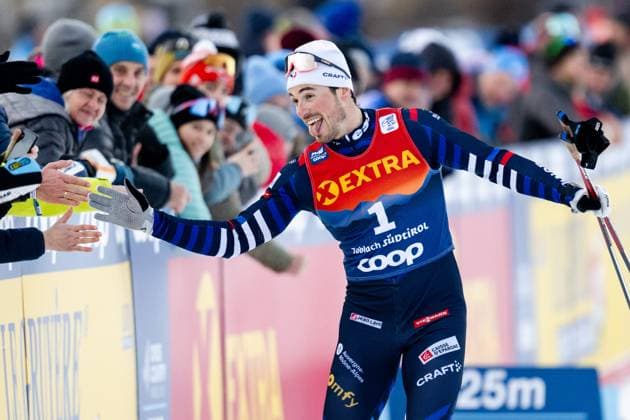Bilder des Jahres 2023, Sport 12 Dezember Sport Themen der Woche KW52 Sport Bilder des Tages 231230 Lucas Chanavat of France celebrates after men s cross-country skiing sprint final during Tour de Ski on December 30, 2023 in Toblach. Photo: Mathias Bergeld BILDBYRAN kod MB MB0816 skidor cross-country skiing langrenn världscupen fis cross country world cup sprint sverige bbeng tour de ski jubel *** 231230 Lucas Chanavat of France celebrates after men s cross country skiing sprint final during Tour de Ski on December 30, 2023 in Toblach Photo Mathias Bergeld BILDBYRAN kod MB MB0816 skidor cross country skiing langrenn världscupen fis cross country world cup sprint sverige bbeng tour de ski jubel  Copyright: MATHIASxBERGELD BB231230MB178