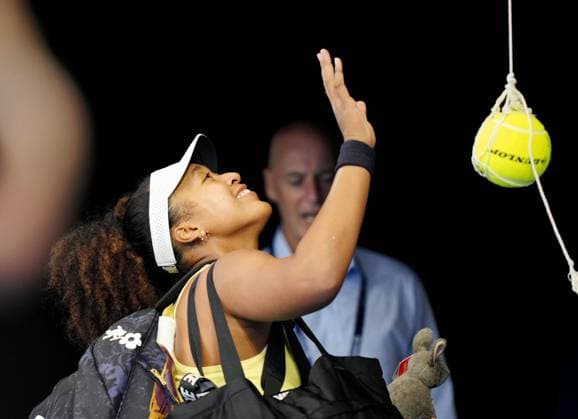 Tennis: Naomi Osaka Former world No. 1 women s tennis player Naomi Osaka of Japan acknowledges spectators after beating Tamara Korpatsch of Germany in the first round of the Brisbane International in Brisbane, Australia, on Jan. 1, 2024, marking her first tournament since giving birth to her daughter in July 2023.  A14AA0002284313P