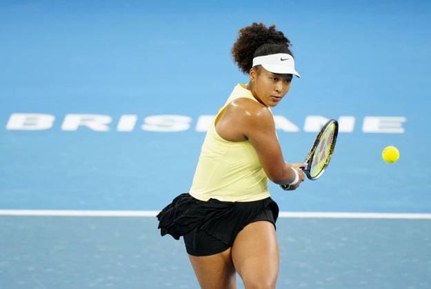 Tennis: Naomi Osaka Former world No. 1 women s tennis player Naomi Osaka of Japan plays against Tamara Korpatsch of Germany in the first round of the Brisbane International in Brisbane, Australia, on Jan. 1, 2024, marking her first tournament since giving birth to her daughter in July 2023.  A14AA0002284298P