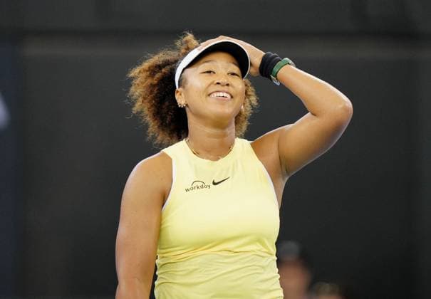 Tennis: Naomi Osaka Former world No. 1 women s tennis player Naomi Osaka of Japan smiles after beating Tamara Korpatsch of Germany in the first round of the Brisbane International in Brisbane, Australia, on Jan. 1, 2024, marking her first tournament since giving birth to her daughter in July 2023.  A14AA0002284302P