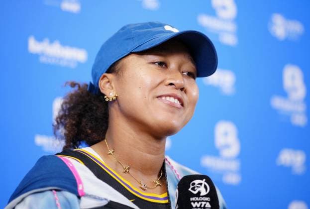 Tennis: Naomi Osaka Former world No. 1 women s tennis player Naomi Osaka of Japan meets the press after beating Tamara Korpatsch of Germany in the first round of the Brisbane International in Brisbane, Australia, on Jan. 1, 2024, marking her first tournament since giving birth to her daughter in July 2023.  A14AA0002284549P