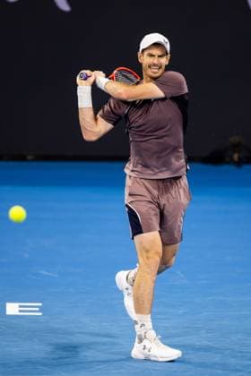 Andy Murray takes on Grigor Dimitrov in the first round of the Brisbane International 1st January 2024 Brisbane International Tennis Tournament, Day Two, Queensland Tennis Centre, Brisbane, Australia - 01 Jan 2024  Copyright: xBenxSymons Shutterstockx 14279941dv