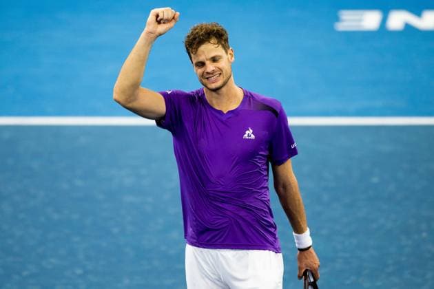 Yannick Hanfmann defeats Sebastian Korda in the round of 32 at Brisbane international 2nd January 2024 Brisbane International Tennis Tournament, Day Three, Queensland Tennis Centre, Brisbane, Australia - 02 Jan 2024  Copyright: xBenxSymons Shutterstockx 14279942br