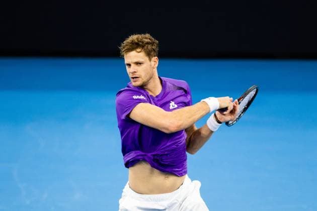 Yannick Hanfmann defeats Sebastian Korda in the round of 32 at Brisbane international 2nd January 2024 Brisbane International Tennis Tournament, Day Three, Queensland Tennis Centre, Brisbane, Australia - 02 Jan 2024  Copyright: xBenxSymons Shutterstockx 14279942bj