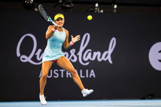 SOFIA KENIN PLAYS ARINA RODIONOVA in the round of 32 at Brisbane international 2nd January 2024 Brisbane International Tennis Tournament, Day Three, Queensland Tennis Centre, Brisbane, Australia - 02 Jan 2024  Copyright: xBenxSymons Shutterstockx 14279942cv