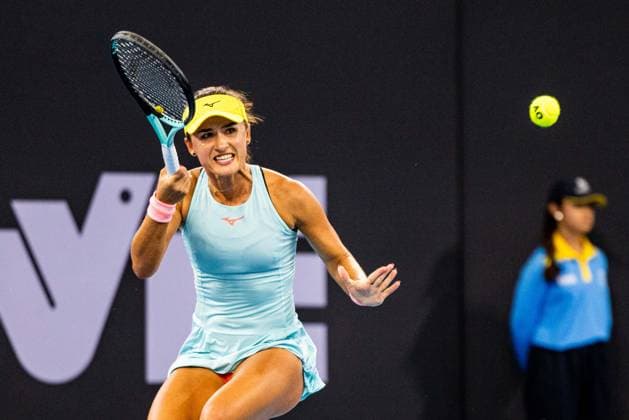 SOFIA KENIN PLAYS ARINA RODIONOVA in the round of 32 at Brisbane international 2nd January 2024 Brisbane International Tennis Tournament, Day Three, Queensland Tennis Centre, Brisbane, Australia - 02 Jan 2024  Copyright: xBenxSymons Shutterstockx 14279942cs