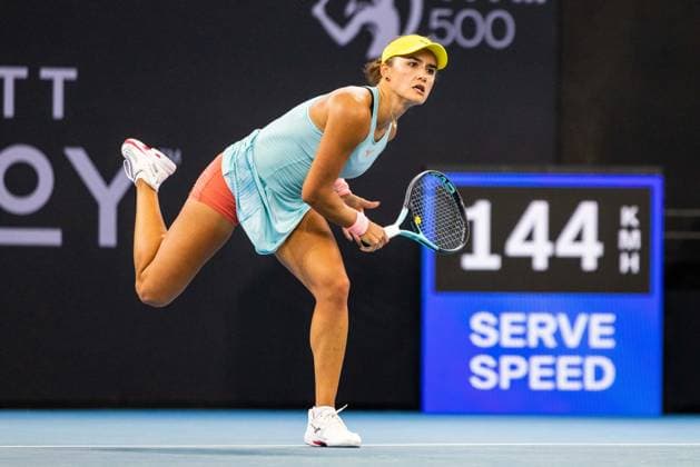 SOFIA KENIN PLAYS ARINA RODIONOVA in the round of 32 at Brisbane international 2nd January 2024 Brisbane International Tennis Tournament, Day Three, Queensland Tennis Centre, Brisbane, Australia - 02 Jan 2024  Copyright: xBenxSymons Shutterstockx 14279942df