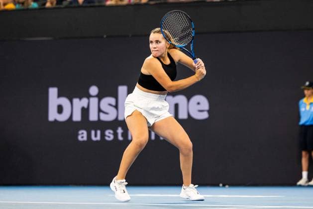 SOFIA KENIN PLAYS ARINA RODIONOVA in the round of 32 at Brisbane international 2nd January 2024 Brisbane International Tennis Tournament, Day Three, Queensland Tennis Centre, Brisbane, Australia - 02 Jan 2024  Copyright: xBenxSymons Shutterstockx 14279942ds