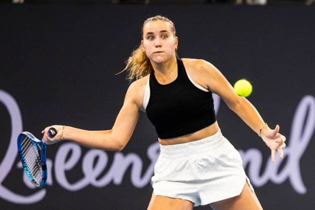 SOFIA KENIN PLAYS ARINA RODIONOVA in the round of 32 at Brisbane international 2nd January 2024 Brisbane International Tennis Tournament, Day Three, Queensland Tennis Centre, Brisbane, Australia - 02 Jan 2024  Copyright: xBenxSymons Shutterstockx 14279942dx