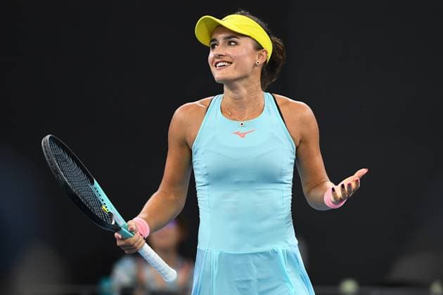TENNIS BRISBANE INTERNATIONAL, Arina Rodionova of Australia celebrates winning against Sofia Kenin of the USA during their match on Day 3 of the 2024 Brisbane International at the Queensland Tennis Centre in Brisbane, Tuesday, January 2, 2024. ( NO ARCHIVING, EDITORIAL USE ONLY, NO USE IN BOOKS WITHOUT CONSENT BRISBANE QUEENSLAND AUSTRALIA  Copyright: xJONOxSEARLEx 20240102001884153259