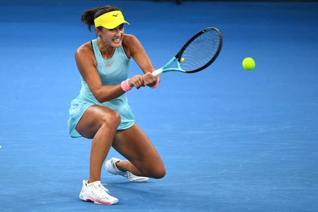 TENNIS BRISBANE INTERNATIONAL, Arina Rodionova of Australia in action against Sofia Kenin of the USA during their match on Day 3 of the 2024 Brisbane International at the Queensland Tennis Centre in Brisbane, Tuesday, January 2, 2024. ( NO ARCHIVING, EDITORIAL USE ONLY, NO USE IN BOOKS WITHOUT CONSENT BRISBANE QUEENSLAND AUSTRALIA  Copyright: xJONOxSEARLEx 20240102001884154206