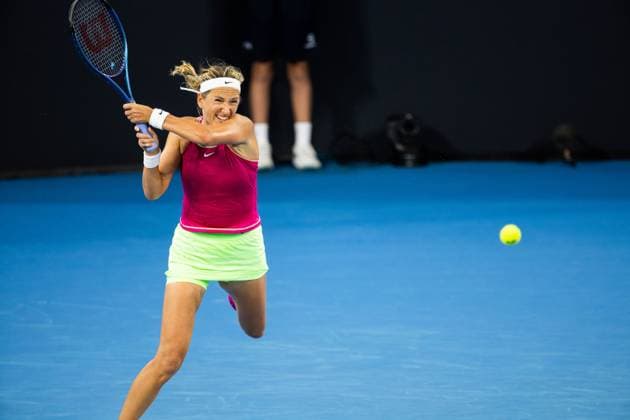 Victoria Azarenka defeats Anna Kalinskayaat Brisbane international 2nd January 2024 Brisbane International Tennis Tournament, Day Three, Queensland Tennis Centre, Brisbane, Australia - 02 Jan 2024  Copyright: xBenxSymons Shutterstockx 14279942ga