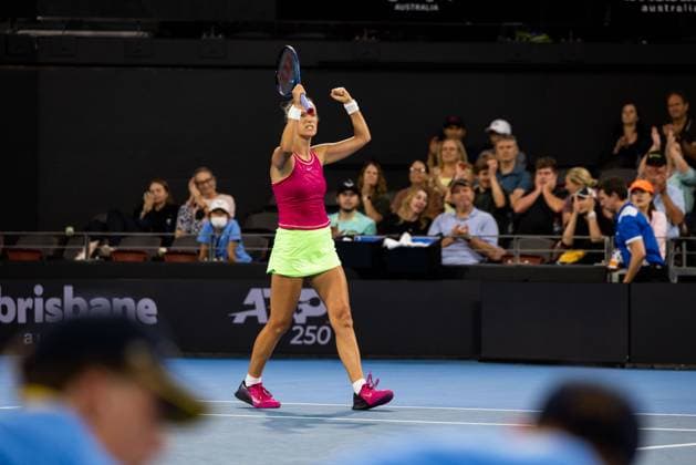 Victoria Azarenka defeats Anna Kalinskayaat Brisbane international 2nd January 2024 Brisbane International Tennis Tournament, Day Three, Queensland Tennis Centre, Brisbane, Australia - 02 Jan 2024  Copyright: xBenxSymons Shutterstockx 14279942go