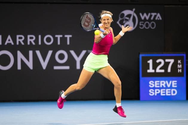 Victoria Azarenka defeats Anna Kalinskayaat Brisbane international 2nd January 2024 Brisbane International Tennis Tournament, Day Three, Queensland Tennis Centre, Brisbane, Australia - 02 Jan 2024  Copyright: xBenxSymons Shutterstockx 14279942gm