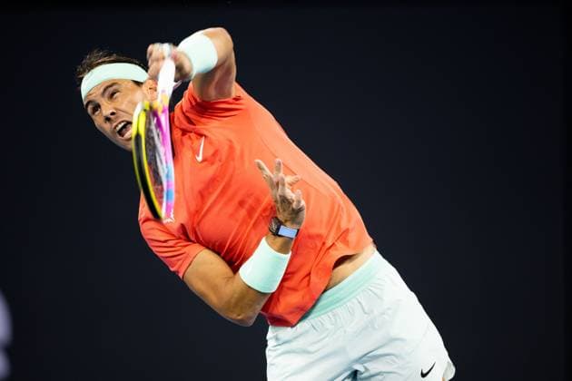 Rafael Nadal Brisbane International Tennis Tournament, Day Three, Queensland Tennis Centre, Brisbane, Australia - 02 Jan 2024  Copyright: xBenxSymons Shutterstockx 14279942hb