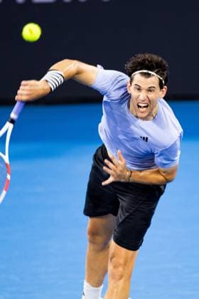 Dominic Thiem Brisbane International Tennis Tournament, Day Three, Queensland Tennis Centre, Brisbane, Australia - 02 Jan 2024  Copyright: xBenxSymons Shutterstockx 14279942ht