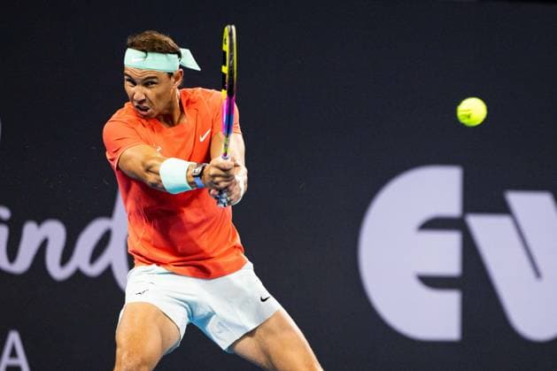 Rafael Nadal Brisbane International Tennis Tournament, Day Three, Queensland Tennis Centre, Brisbane, Australia - 02 Jan 2024  Copyright: xBenxSymons Shutterstockx 14279942iq