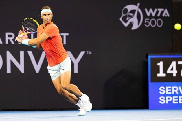 Rafael Nadal Brisbane International Tennis Tournament, Day Three, Queensland Tennis Centre, Brisbane, Australia - 02 Jan 2024  Copyright: xBenxSymons Shutterstockx 14279942ig